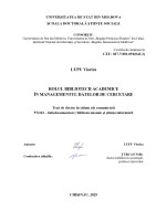 Rolul bibliotecii academice în managementul datelor de cercetare